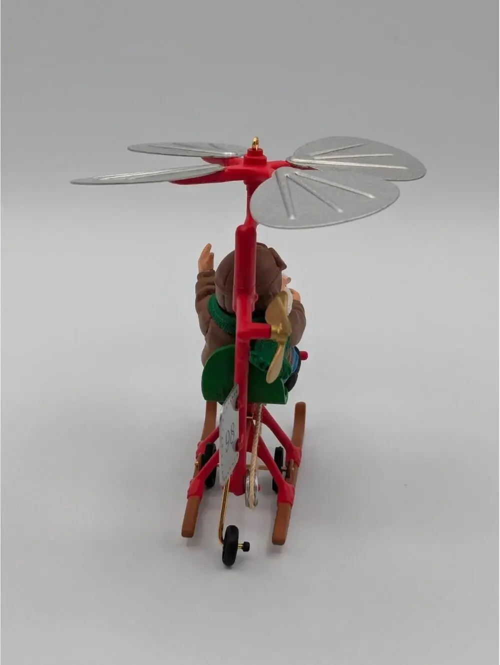 Hallmark Keepsake Santa's Flying Machine 1998, Handcrafted Ornament, Tin, NEW